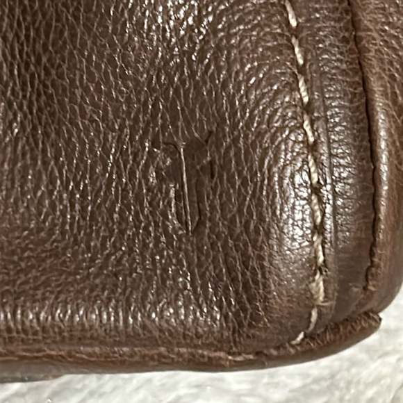 Frye Mindy Large Brown Leather Tote shoulder bag Purse - Picture 6 of 13